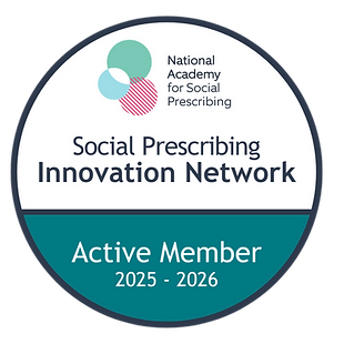 Social Prescribing Innovation Network Active Member 2025 to 2026 badge