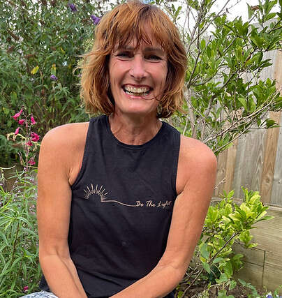 Caroline running a guided meditation session