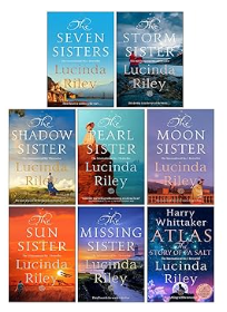 A grid of eight book covers from the Seven Sisters series by Lucinda Riley